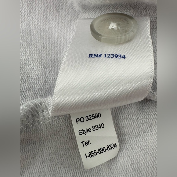 Southern Tide Women’s XL White & Gray Plaid 1/4 Button Front Fleece Pullover - Picture 9 of 11